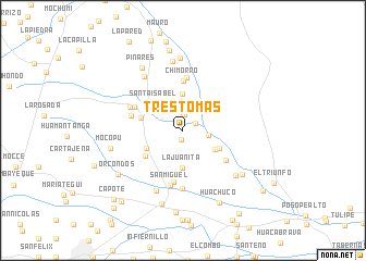 map of Tres Tomas