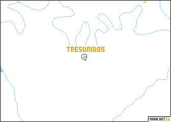 map of Três Unidos