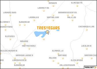 map of Tres Yeguas