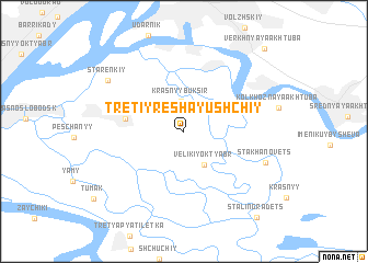 map of Tretiy Reshayushchiy