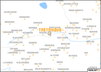 map of Tretnikovo