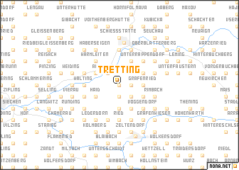 map of Tretting