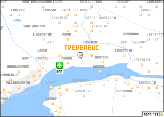 map of Tréveneuc