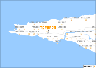 map of Trévern