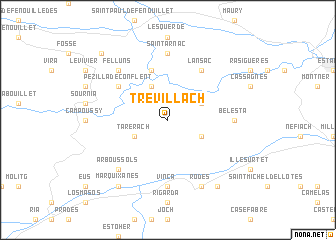 map of Trévillach