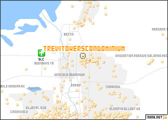 map of Trevi Towers Condominium