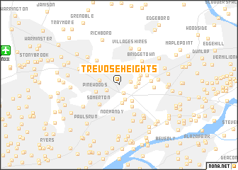 map of Trevose Heights