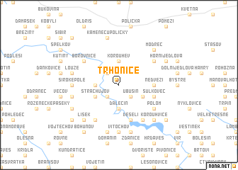 map of Trhonice