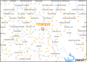 map of Tríbique