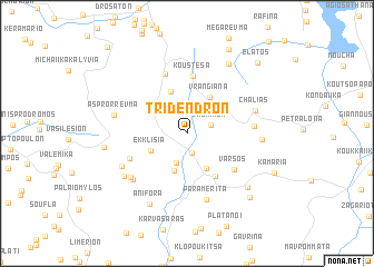 map of Trídendron