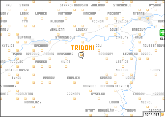 map of Třídomí