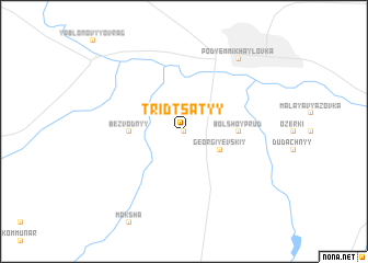 map of Tridtsatyy