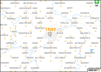 map of Trier