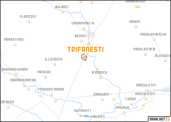 map of Trifăneşti
