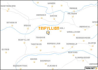 map of Trifýllion