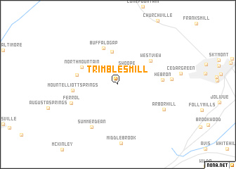map of Trimbles Mill