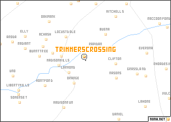 map of Trimmers Crossing