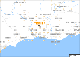 map of Trinità