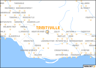 map of Trinity Ville