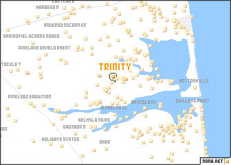 map of Trinity