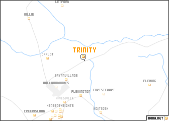 map of Trinity
