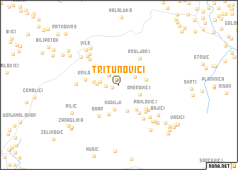 map of Tritunovići