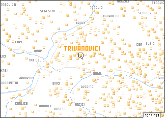 map of Trivanovići