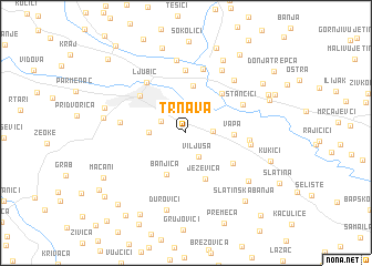map of Trnava
