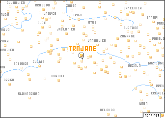 map of Trnjane