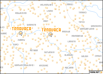 map of Trnovača