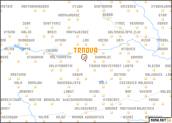 map of Trnová