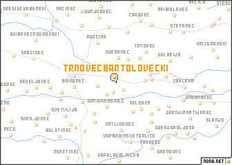 map of Trnovec Bartolovečki