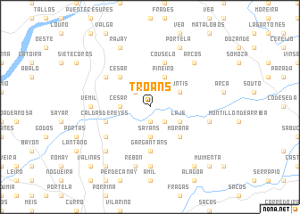 map of Troáns