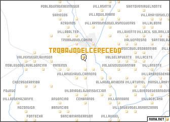 map of Trobajo del Cerecedo