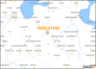 map of Troelstrup