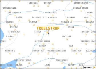 map of Troelstrup