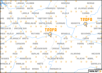 map of Trofa