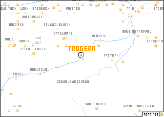 map of Trögern