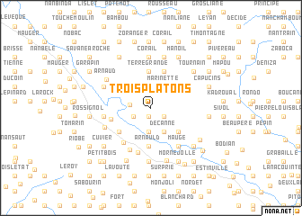 map of Trois Platons