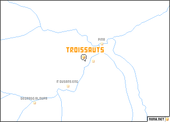 map of Trois Sauts