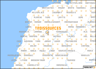 map of Trois Sources