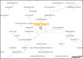 map of Troitskiy