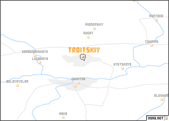 map of Troitskiy