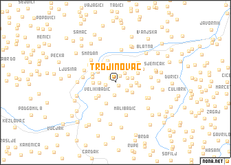map of Trojinovac