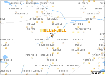 map of Trollefjäll