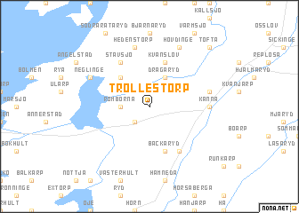 map of Trollestorp