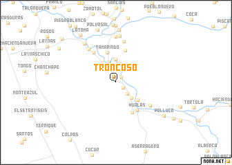 map of Troncoso