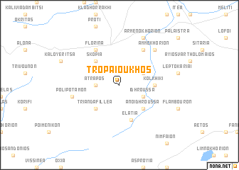 map of Tropaioúkhos