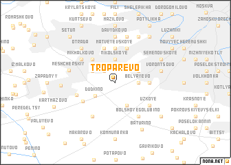 map of Troparëvo