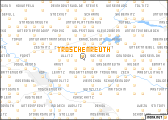 map of Troschenreuth